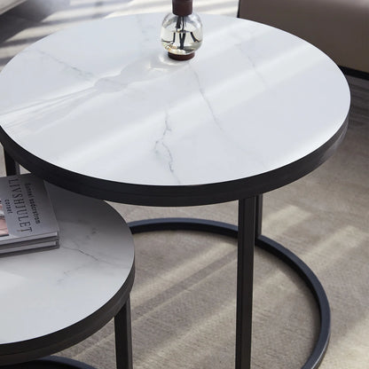 2 pezzi tavolino nordico 2 in 1 combinazione rotonda tavolo da tè per ufficio moderno e minimalista divano per la casa Ins tavolino soggiorno