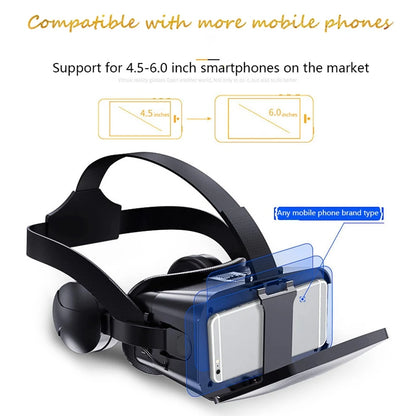 Visore per Realtà Virtuale VR, Occhiali 3D, Casco per Smartphone, Lenti, Dispositivi, Visore per Giochi su Cellulare