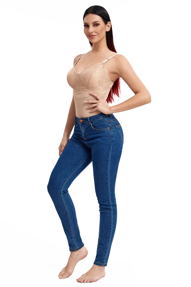 Perizoma in pizzo Body Shapewear Donna Nuovo Shaper per tutto il corpo Vita sottile Tummy Control Intimo Pancia piatta Corsetto liscio Nudo