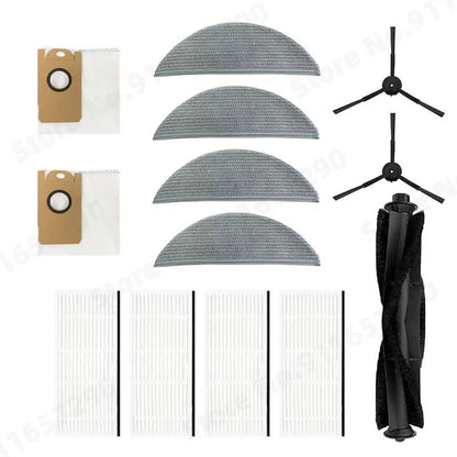 Spazzola principale/laterale Filtro HEPA Mop Panno Scatola per la polvere Sacchetto per la polvere per XiaoMi Lydsto R1 / R1A / R1 Pro / S1 Parti per aspirapolvere robot
