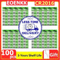 10-200 PZ LR2016 Batteria al litio ricaricabile 3 V sostituisce CR2016 LM2016 per orologio, calcolatrice, chiave dell'auto, pulsante a distanza, pila a bottone