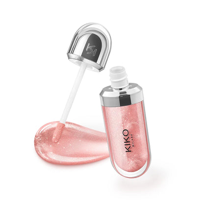 Rossetto KIKO Double Touch, gloss labbra 3D Hydra, resistente all'acqua, non trasferibile, tinta labbra non appiccicosa, effetto vetro, volumizzante, idratante, trucco per labbra
