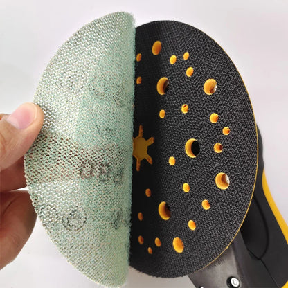 Foglio Abrasivo Rotondo Mirka da 6 Pollici (150mm) per Auto, Foglio in Rete Floccata per Lucidatura e Stuccatura, Foglio Autoadesivo per Finiture Lisce