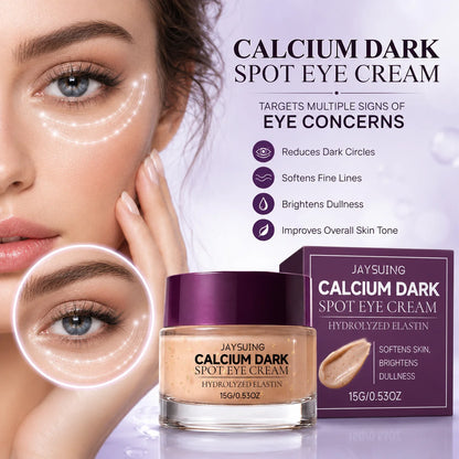 Crema Contorno Occhi al Calcio per Macchie Scure, Riduce le Borse Sotto gli Occhi, Rassoda la Pelle Increspata, Anti-Rughe, Idratante, Crema Volumizzante Coreana al Calcio