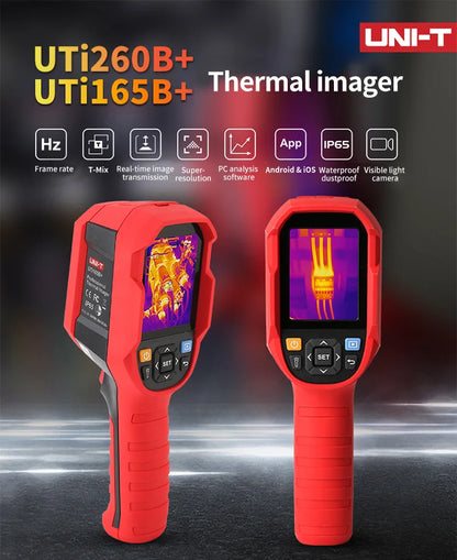 UNI-T UTI260B UTI260A Termocamera 256X192 Pixel Termocamera UTI260B + Circuito PCB Test tubi di riscaldamento a pavimento