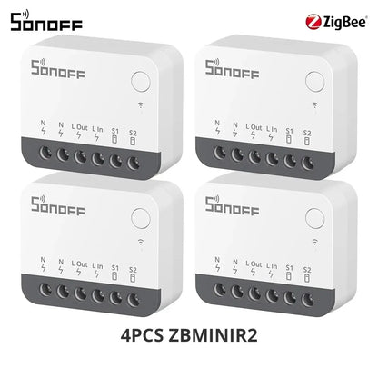 SONOFF ZBMINIR2 Extreme Sonoff Zigbee Switch Sonoff Zbmini R2 Dimensioni più piccole Controllo bidirezionale Temporizzatore sicuro Richiesta cavo neutro