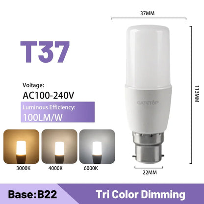 Lampadina intelligente regolabile a 3 temperature di colore CCT AC100-240V 3W 9W Lampadina LED GU10 MR16 E27 Luce spot Temperatura colore per l'illuminazione domestica
