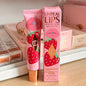 Charlotte, lucidalabbra al gusto di frutta, blush in polvere colorata, stick, tubetto rosa e oro, rossetto facile da applicare, Tilbury Cosmetics.