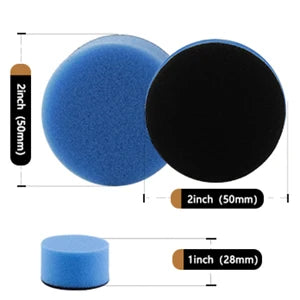Kit di tamponi per lucidatura in spugna di schiuma con gancio e anello SPTA da 2 pollici (50 mm) per dettagli di piccole aree, taglio, lucidatura, finitura