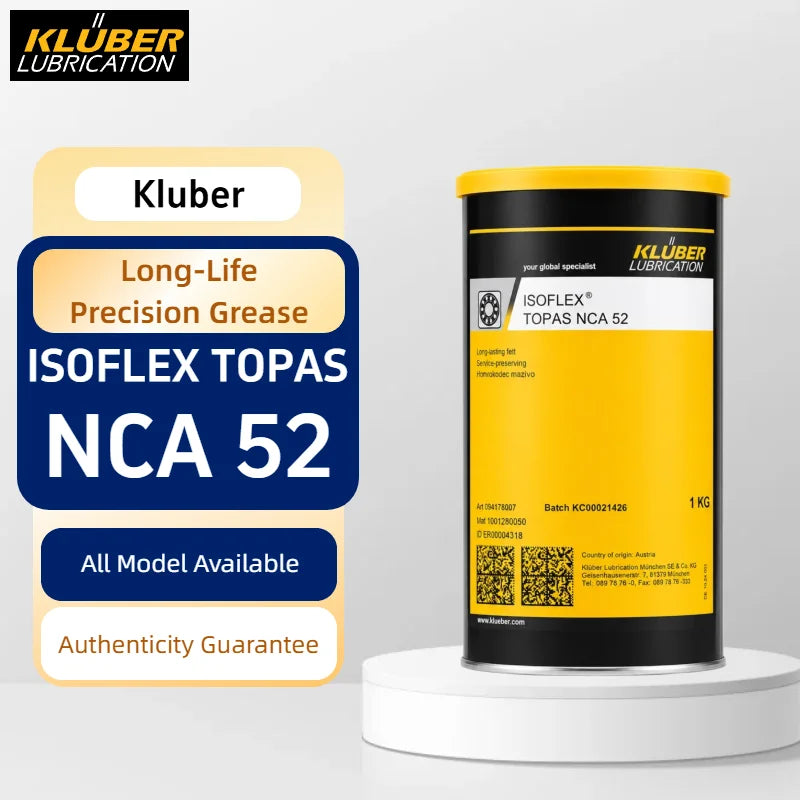 Grasso Sintetico Originale Kluber ISOFLEX TOPAS NCA 52 NLGI 2 per Cuscinetti a Bassa Temperatura, Guide Lineari e Viti a Ricircolo di Sfere