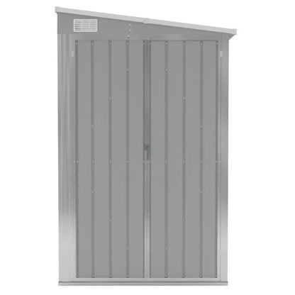 Casetta da giardino verde 126x97,5x177cm in acciaio zincato, ripostiglio esterno per attrezzi da giardinaggio