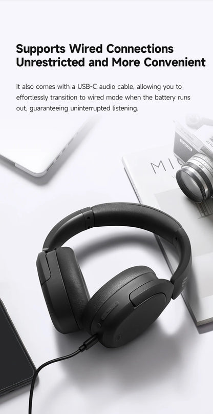 Cuffie Wireless Over-Ear EDIFIER W830NB - ANC -45dB, Hi-Res LDAC, Bluetooth 5.4, 94 Ore di Riproduzione, Ricarica Rapida, Pieghevoli, Chiamate Multipoint AI, App ConneX