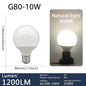 Confezione da 1-5 lampadine LED a globo G80 G95 G125 10W 12W 18W 40 Watt Lampadine LED Edison equivalenti, base E27 bianco caldo 3000K, latteo