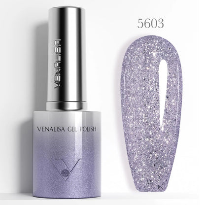 Venalisa 10ml Smalto Gel Effetto Occhio di Gatto Ultra Senza HEMA e TPO, Soak Off UV LED Lunga Durata, Brillante e Scintillante