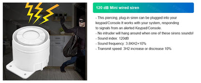 Sistema di Allarme di Sicurezza Wireless G20, GSM WIFI, Compatibile con il Sistema Tuya Smart Home per Casa Intelligente, Controllo Remoto tramite App Smart Life