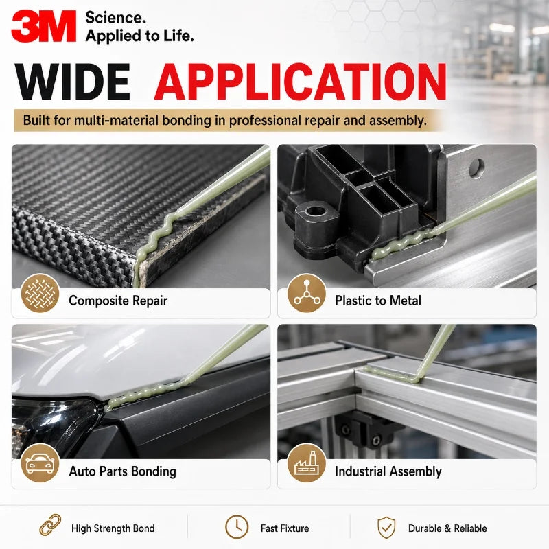 Originale 3M DP6310NS Scotch Weld Adesivo in uretano 50ML Verde Multi-Materiale Composito Adesivo strutturale Colla ad alta resistenza