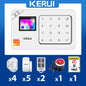 Kit Sistema di Allarme Domestico WIFI GSM KERUI Compatibile con Tuya, Allarme Antifurto Supporta Alexa Google, Sicurezza Wireless per Casa 433MHz