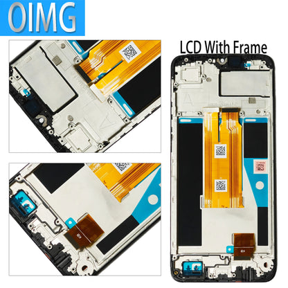 6.6 "Schermo Per OPPO Realme NOTE 60 Display LCD Originale Con Telaio Touch RMX3933 Pannello Digitizer Parti di Ricambio