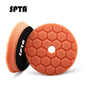 SPTA 1PC 3"(80mm)/5"(125mm)/6"(150mm) Smussato Hex-Logic Auto Spugna Lucidatura Tampone di Schiuma Per DA/RO/GA Buffer Lucidatore