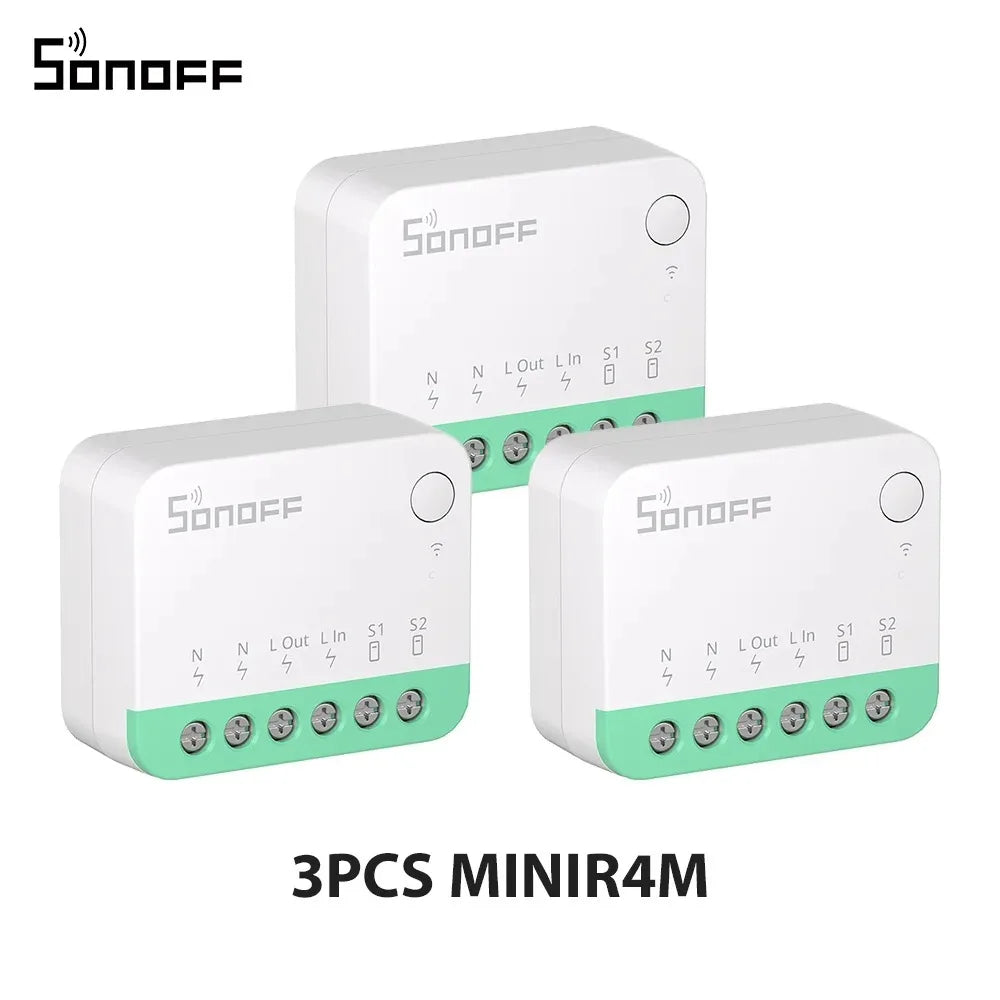 SONOFF MINI R4 Matter MINIR4M Matter Relè Sonoff Mini R4 Extreme Wifi Smart Switch Matter Alice Smart Home Control Alexa Google