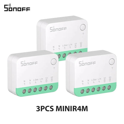 SONOFF MINI R4 Matter MINIR4M Matter Relè Sonoff Mini R4 Extreme Wifi Smart Switch Matter Alice Smart Home Control Alexa Google