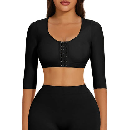 Shaper Top per le donne Flabby Braccia Compressione Post Chirurgia Chiusura frontale Reggiseno Canotta corta Shapewear Supporto per la schiena Body Shaper