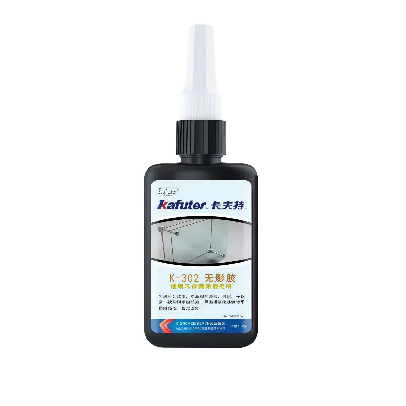 Kafuter K300 K302 K303 K306 Colla Acrilica UV per Vetro, Metallo, Plastica ABS - Adesivo Trasparente ad Alta Tenuta