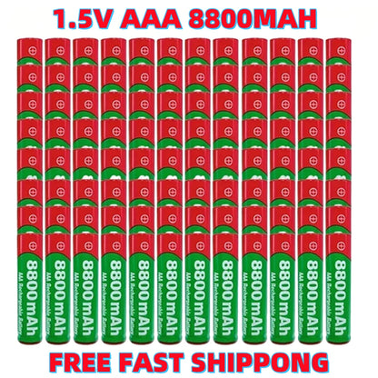 NUOVA batteria ricaricabile da 8800 mAh Batteria di alcalinità AAA Batteria AAA da 1,5 V per orologi Mouse Computer Giocattoli così via