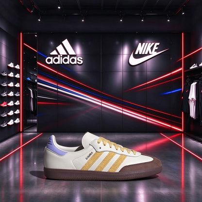 Sneakers Casual Leggere Adidas Retro Off-White Colorblock con Suola in Gomma IE0875