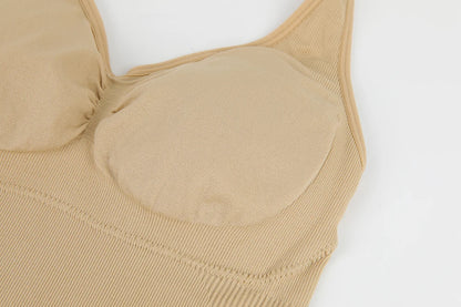 Body modellante da donna con controllo addominale, scollo all'americana, imbottito, modellante, senza schiena, copertura totale, intimo.