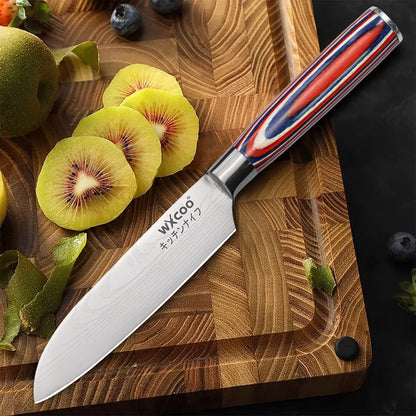 Set di 12/20 coltelli da chef in acciaio inox per pane, frutta e disossamento, leggeri e facili da usare, ideali come regalo per le festività per uomini.