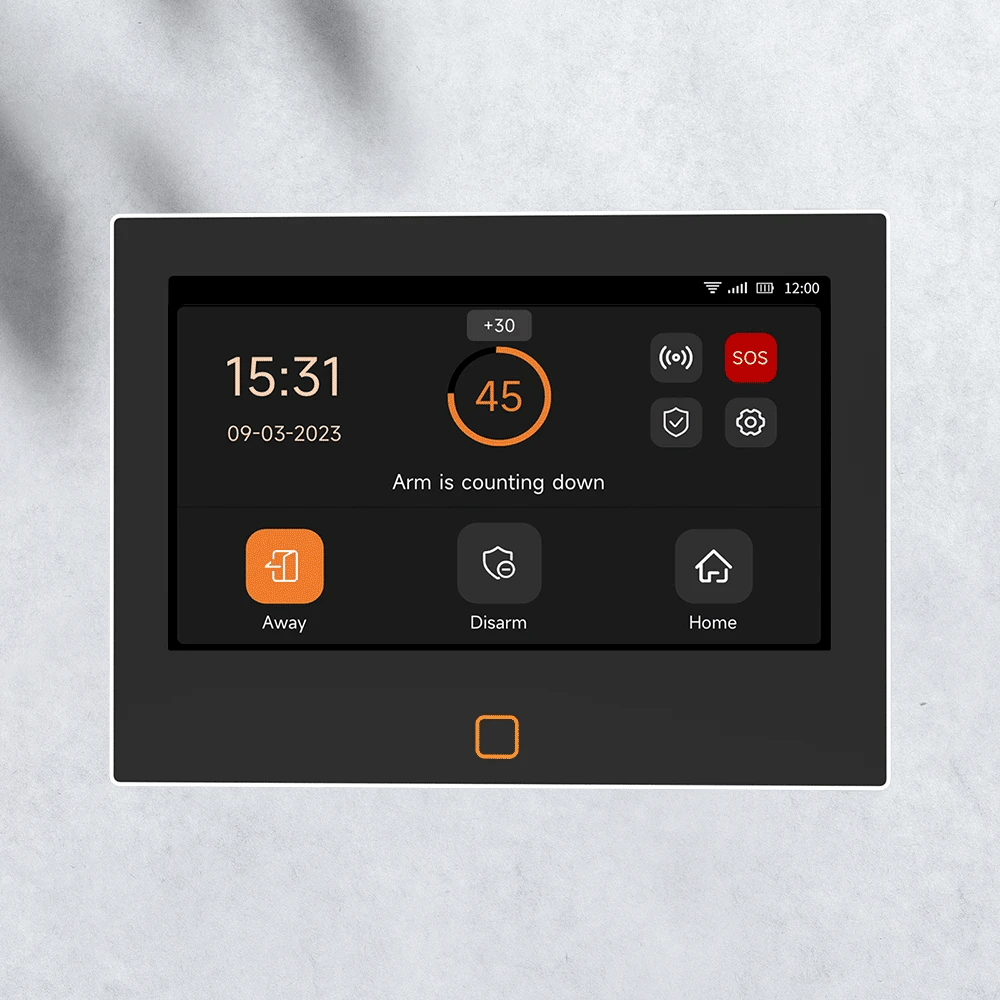 Sistema di allarme domestico Staniot da 7 pollici, wireless, WiFi, 4G, Tuya Smart, kit di protezione di sicurezza con sirena integrata da 115 dB e batteria da 5000 mAh