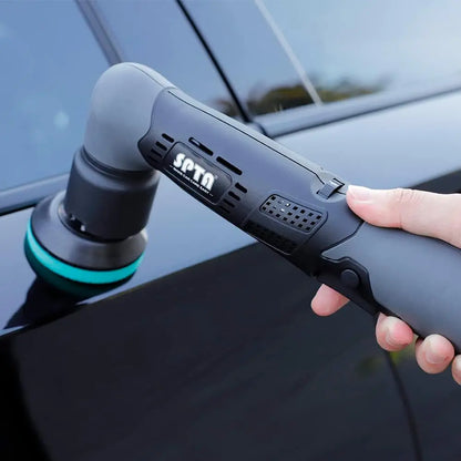 Lucidatrice per Auto Portatile SPTA 2.0 Ah a Batteria, Mini Macchina RO/DA con Tamponi da 1/2/3 Pollici per Dettaglio Auto, Ceratura e Lucidatura