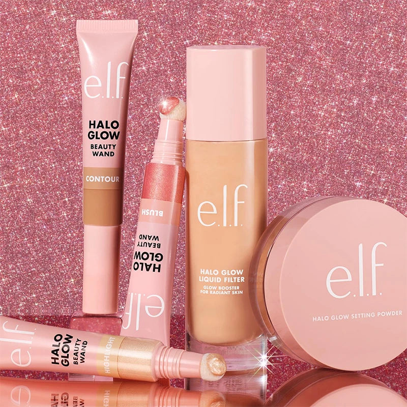 Balsamo labbra alla frutta Elf, nuovo, balsamo labbra e guance a doppio uso, fard liquido in polvere, fondotinta liquido satinato e primer verde e rosa, cosmetici