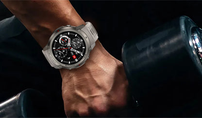 2026 NUOVO Smartwatch con Mappe Offline per Uomo, Display AMOLED HD da 1,43 Pollici, GPS Esterno Integrato, Bussola, Altimetro, Impermeabile 5ATM, Orologio Sportivo per Nuoto, Ciclismo e Corsa