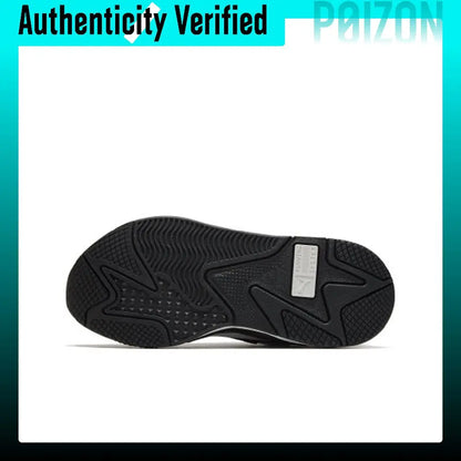 Scarpe casual PUMA RS-X, modello unisex, altezza bassa, colore nero/bianco, 371570-13.
