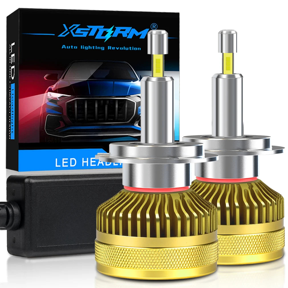 XSTORM H7 Lampadine LED per Fari H1 H11 9005 Luci LED 200W 60000LM 6000K Fari Auto Canbus Senza Errori Abbaglianti/Anabbaglianti Lampada Auto