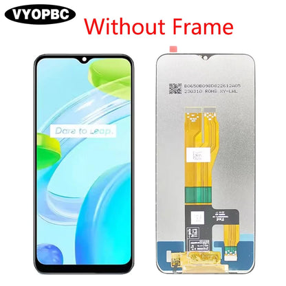 Display LCD da 6,5' per OPPO Realme C33 2023, digitalizzatore touchscreen completo con telaio di ricambio, parti di ricambio RMX3624 RMX3627
