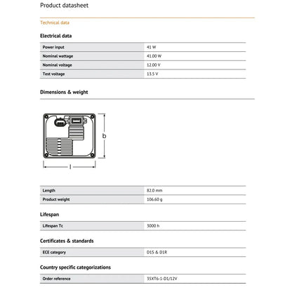 OSRAM XENAELECTRON D1S D1R Zavorra allo xeno 35XT6 12V 35W Nuovo originale Adattatore per fari HID per auto ECG per scarico gas automatico, 1x