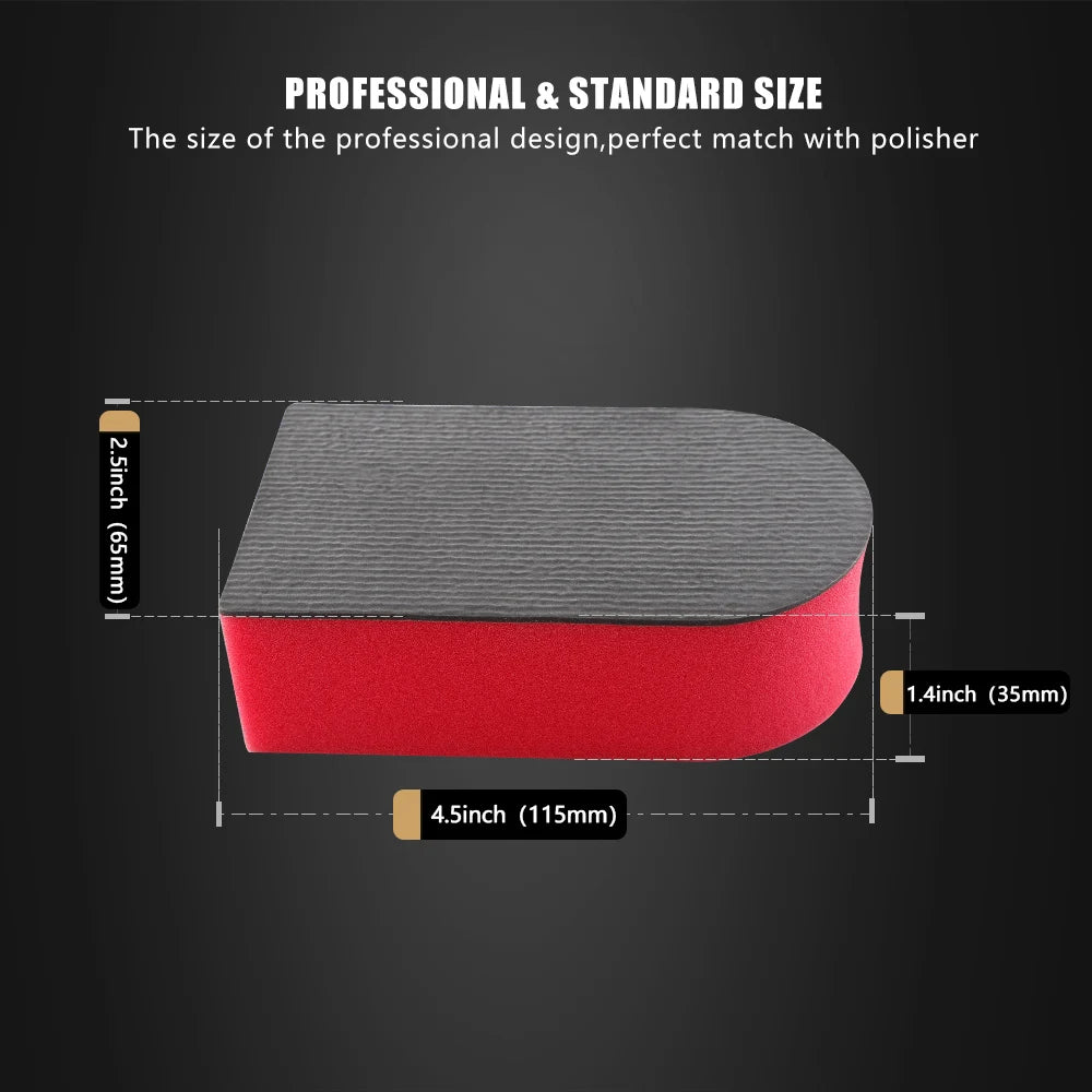 SPTA 1PC Tampone in Argilla Magica Rossa per Lavaggio Auto, Spugna per Pulizia e Dettagli Auto, Accessori per il Lavaggio