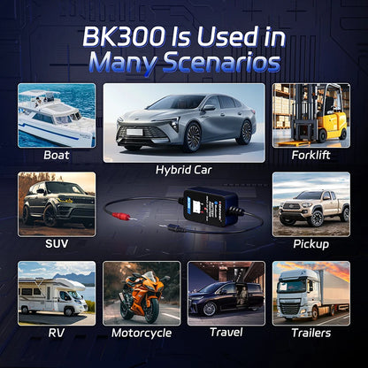 KONNWEI BK300 Tester Bluetooth per Batterie Auto 6V/12V/24V con App Mobile per Auto, Camper, Moto, Camion e Barche