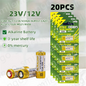 5-100PCS A23 23A 12V Batteria Alcalina 23GA A23S E23A EL12 MN21 V23GA GP23A MS21 LRV08 Per Campanello di Controllo Remoto Giocattolo Elettrico