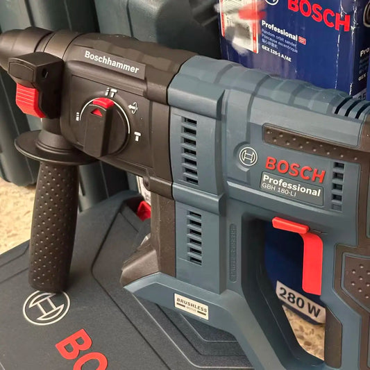 BOSCH GBH180‑LI 18V Martello Perforatore Rotativo Brushless SDS‑Plus Multifunzione Senza Fili per Calcestruzzo