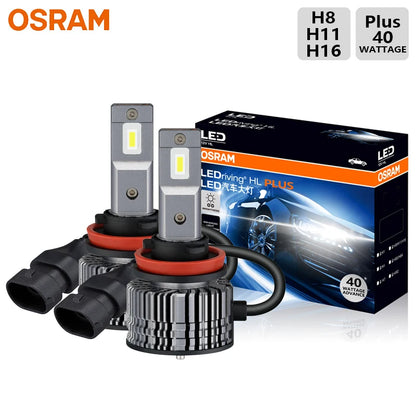 OSRAM LED H4 H7 H11 CF2.0 Plus Faro per auto HB3 HB4 80W Potenza 12/24V Fascio alto e basso 6000K Bianco brillante Upgarde Lampade Fendinebbia