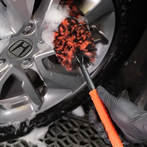 SPTA Set di 3 Spazzole Morbide in Microfibra per Cerchioni, 3 Misure a Scelta, per la Pulizia e il Lavaggio dei Cerchioni dell'Auto