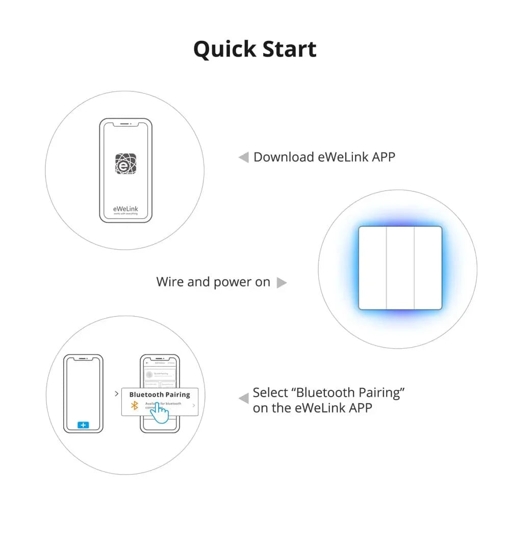 Sonoff TX Ultimate SONOFF T5 Sonoff Interruttore da parete 86/120 Accesso completamente touch Bordo luminoso a LED Multi-sensoriale tramite Alexa Home Smartthings