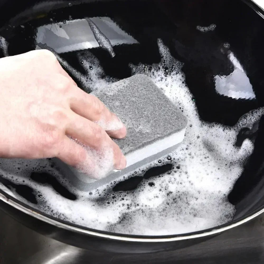 Spugne per pulizia magiche a tre strati Spugne riutilizzabili per pentole per lavare i piatti Spugne per cucina domestica Salviette per spazzole Strumenti puliti