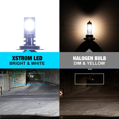 XSTORM H7 Lampadina per fari a LED Mini Wireless 60W 20000LM 6500K CSP per fari per auto Lampade a diodi automatici H7 Turbo Led 12V Automobile