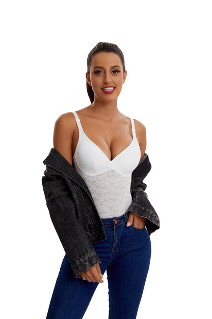 3 in 1 Perizoma in pizzo Body Donna Shapewear Nuovo Shaper completo del corpo Vita sottile Controllo della pancia Biancheria intima Pancia piatta Liscia Faja