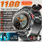 Nuovo Smartwatch T-REX3 Ultra con Batteria da 1100mAh, Impermeabile 10ATM, GPS, Bussola, Torcia, Display AMOLED HD da 1.7'', Chiamate, Orologio Sportivo Intelligente per Uomo